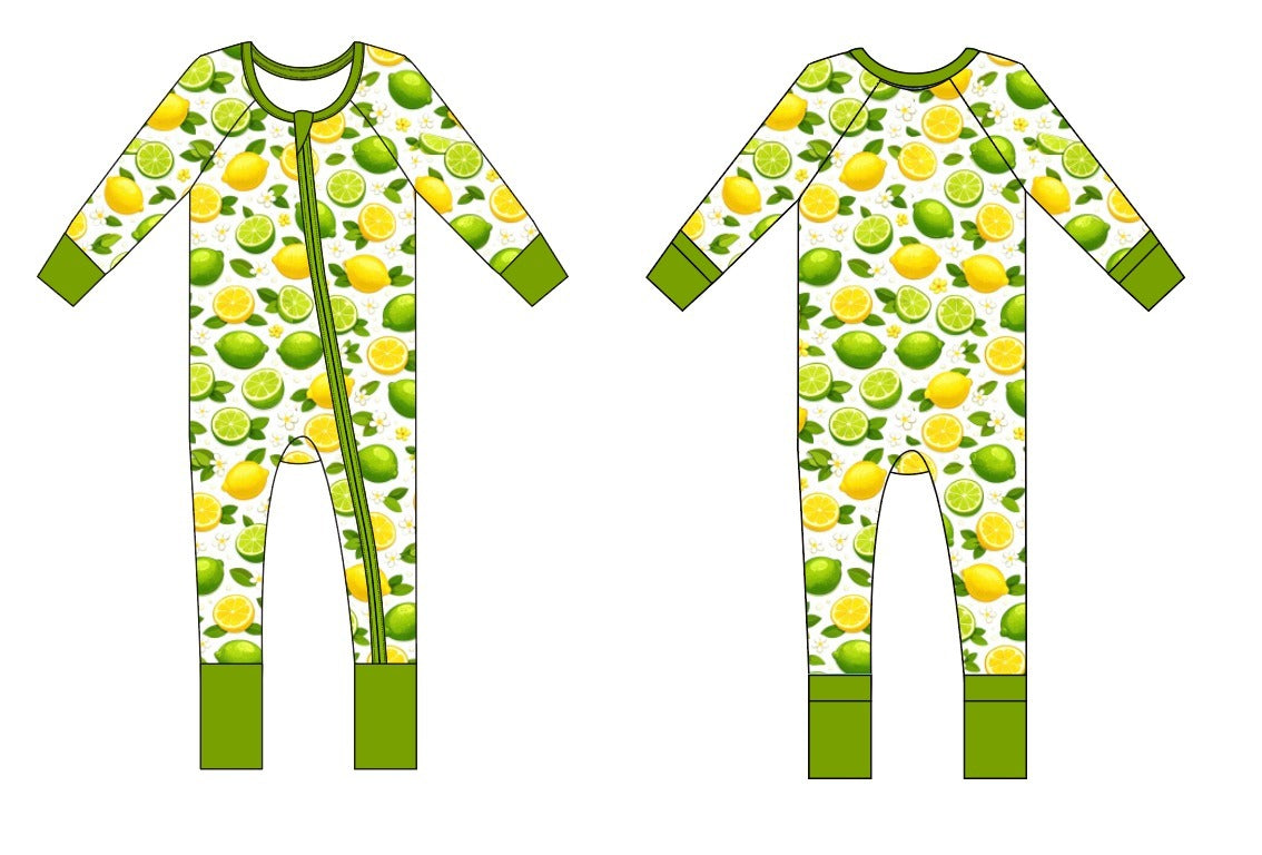 Lemon-Lime Bamboo Pajama Set